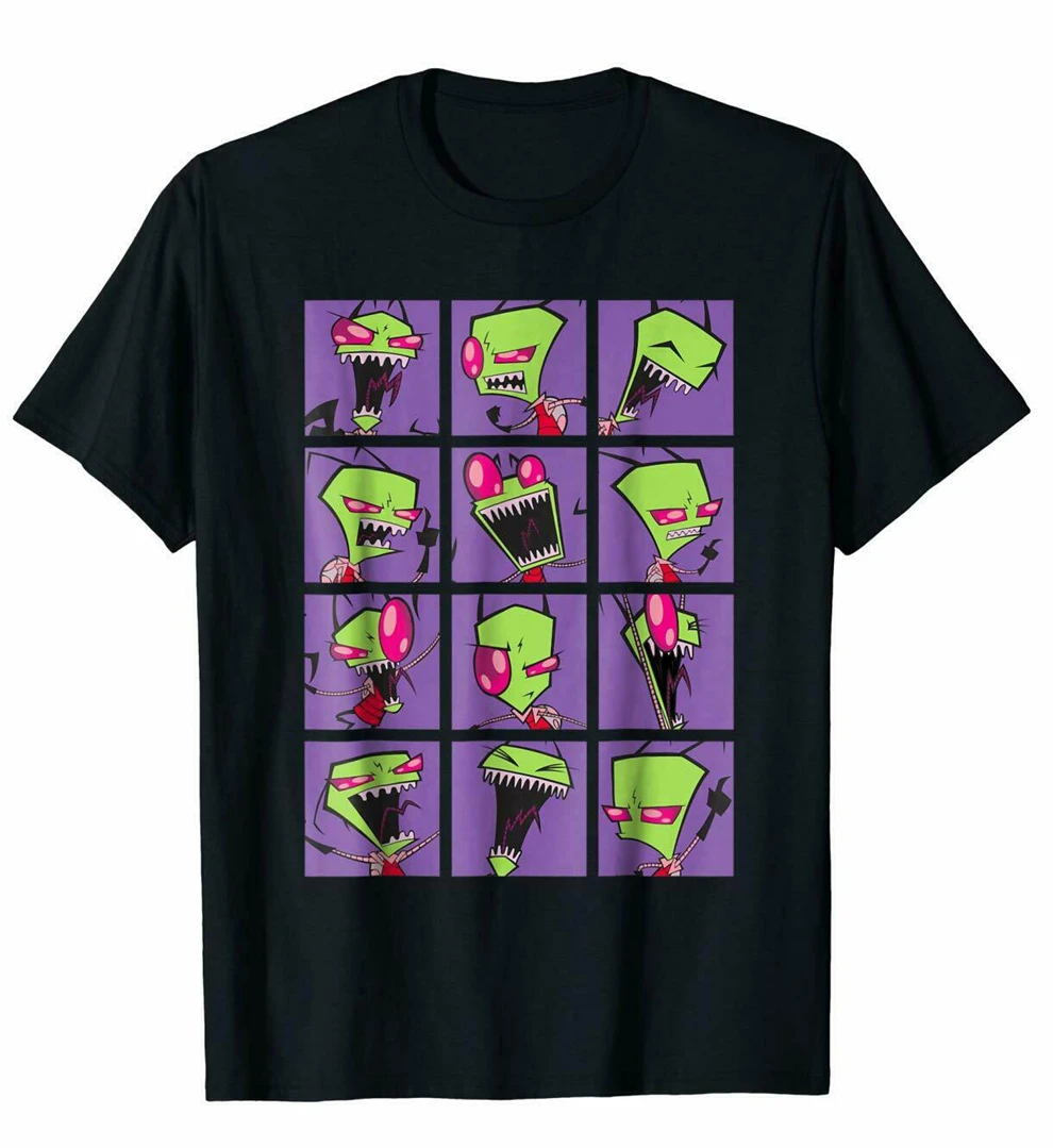 Черная захватывающая футболка Zim Freak Out Collage Мужская S-3Xl 100 хлопок крутая в подарок |