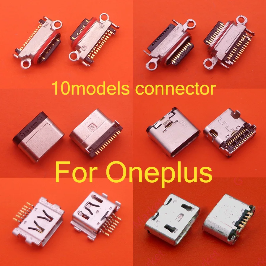 2 шт. для OnePlus X 1 2 3T 5 5T 6 6T 7 Pro запасные части Micro type-C USB разъем зарядный разъем порт