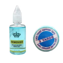 1 шт. клейкая лента 1 см х 3 м и 1 бутылка 30 мл двухсторонний водопроводный клей/клей для удаления волос на ленте/искусственная кожа Уток