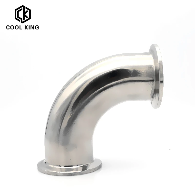 Closeout Elbow Pipe-Fitting Tri Clamp Stainless-Steel Sanitary 90-Degree 19mm-102mm-Pipe Feerule xXK8y311O