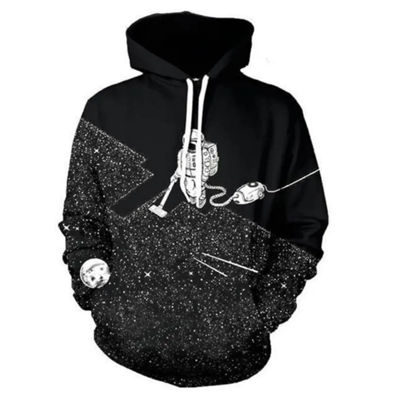 

Youthup 3D Hoodies Men Space Vacuum Cleaner Robot 3D Print Harajuku Hoody Sweatshirt Women Pullover Top Streetwear Plus 5XL