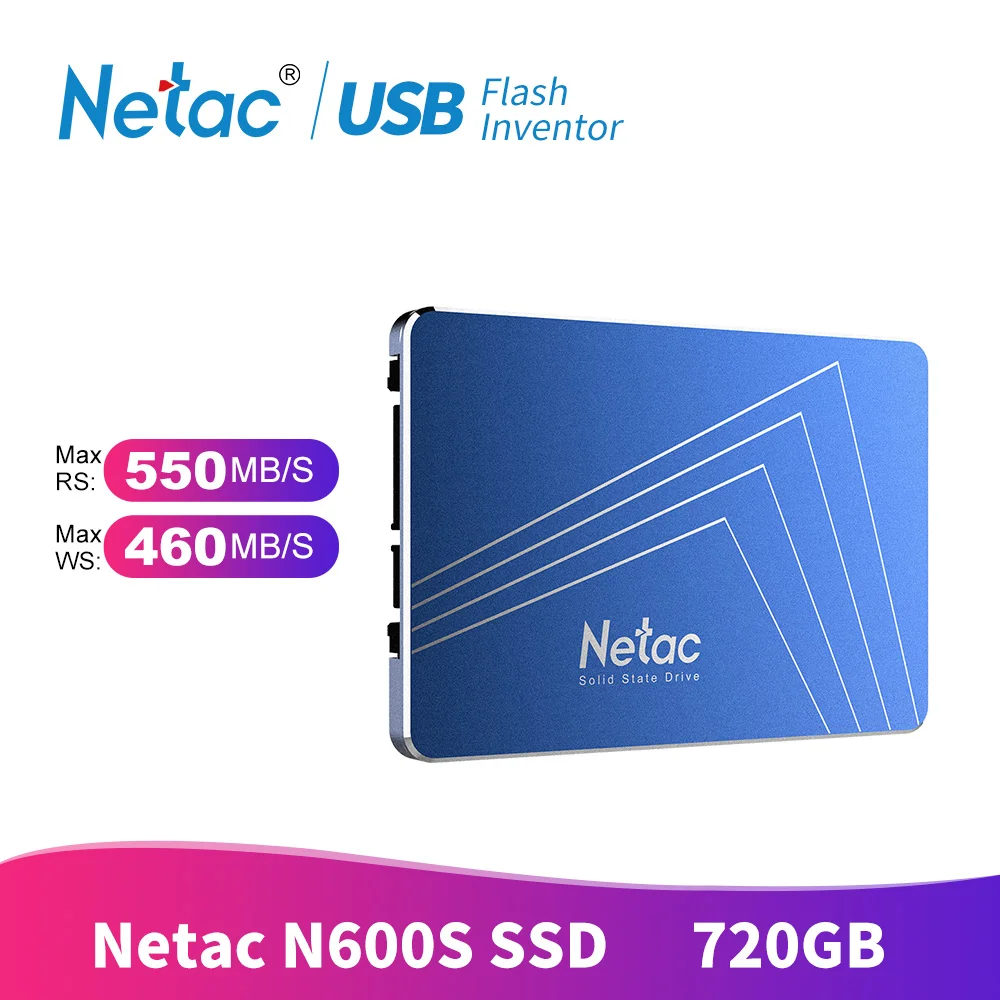 Жесткий диск Netac N600S SSD SATA 3 0 TLC Внутренний твердотельный накопитель 2 5 дюйма 430 128 ГБ