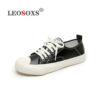 

Spring / Summer 2020 new low-top retro leather casual sports shoes, shell toe ladies shoes, leather shoes women vulcanized shoes