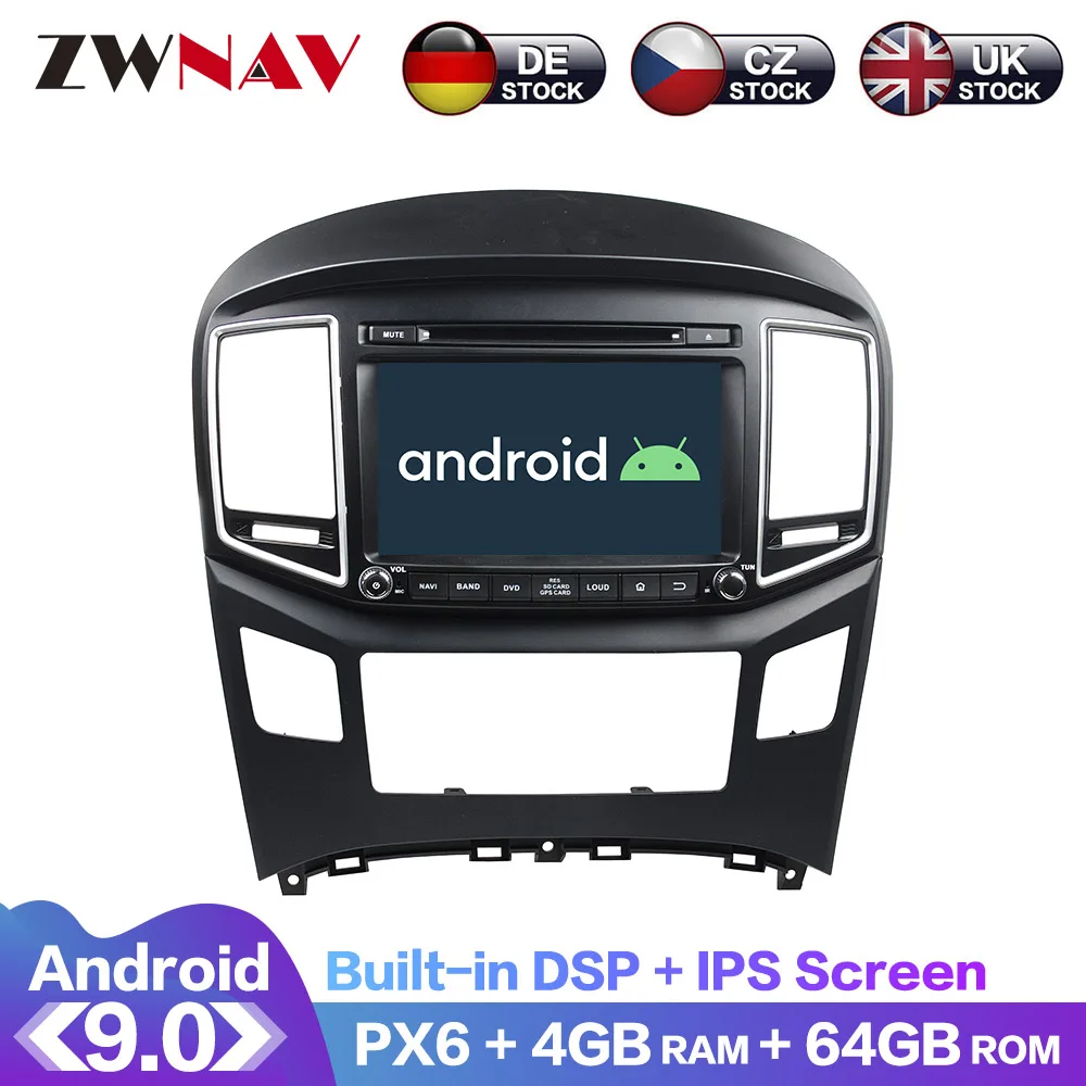 

Android 9 IPS Screen PX6 DSP For HYUNDAI H1 Grand Starex 2016 + Car DVD GPS Multimedia Player Headunit Radio Navi Audio Stereo