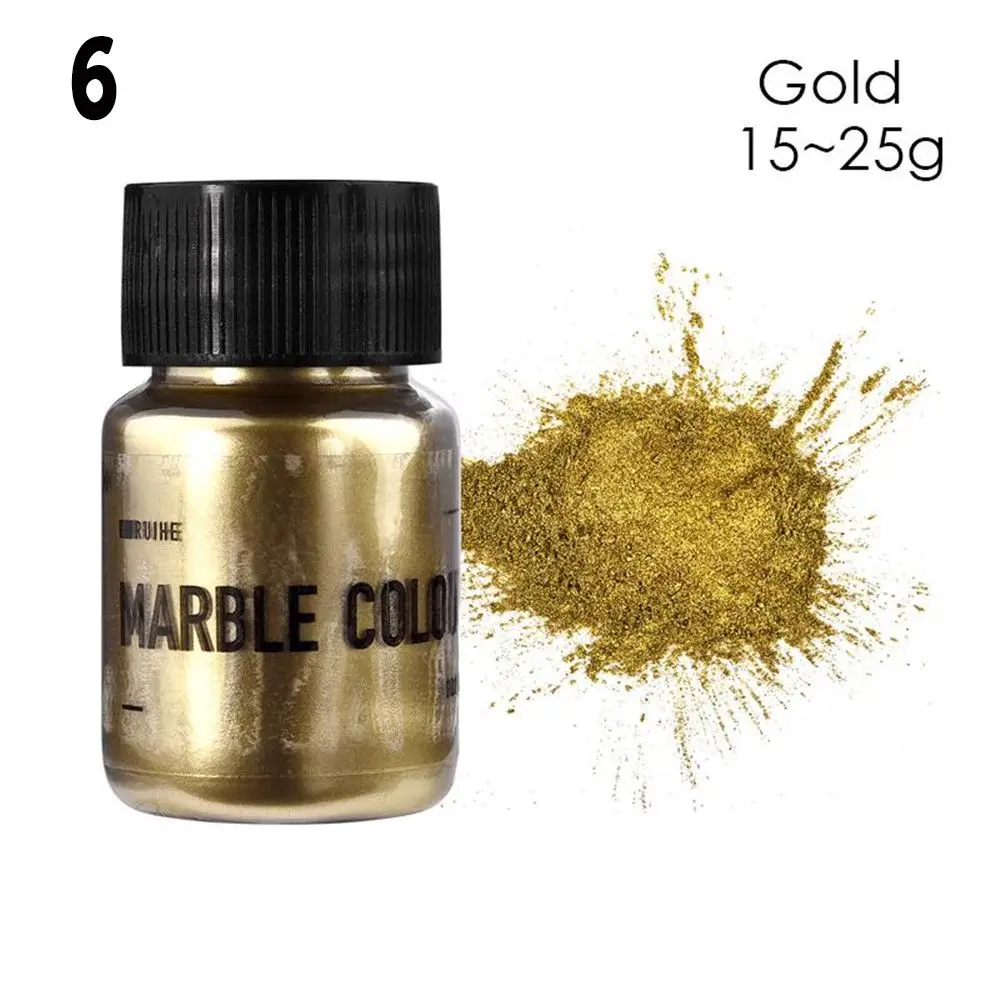 Epoxy Resin Pigment Candle Dyes Pigment Mica Powder Pigment Pearlescent Powder Pigment Luminous Powder Pigment Pearl Powder Pearl Powder Pigment Luminous Powder Paint Gypsum Plaster Pigment Acrylic Paint Pigment 15g DIY Shimmer Metallic Gold Silver Color Pigment Pearlescent Colorant Pearl Resin Dye UV Resin Epoxy Colour for Jewelry Making
