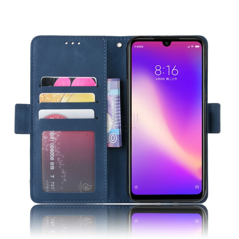 Чехол-Кошелек для Xiaomi Redmi 7, Магнитный чехол-книжка для Redmi Note 7, роскошный кожаный чехол для мобильного телефона