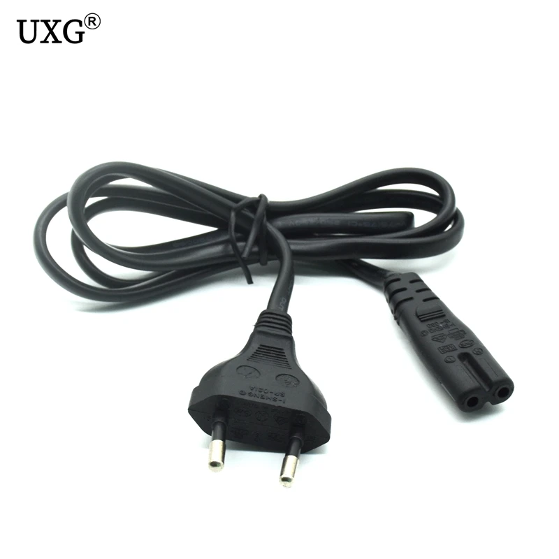 

Universal 1M 1.5M EU Standard to Figure 8 C7 2-Pin Plug AC Power Cable Lead Cord New High Quality