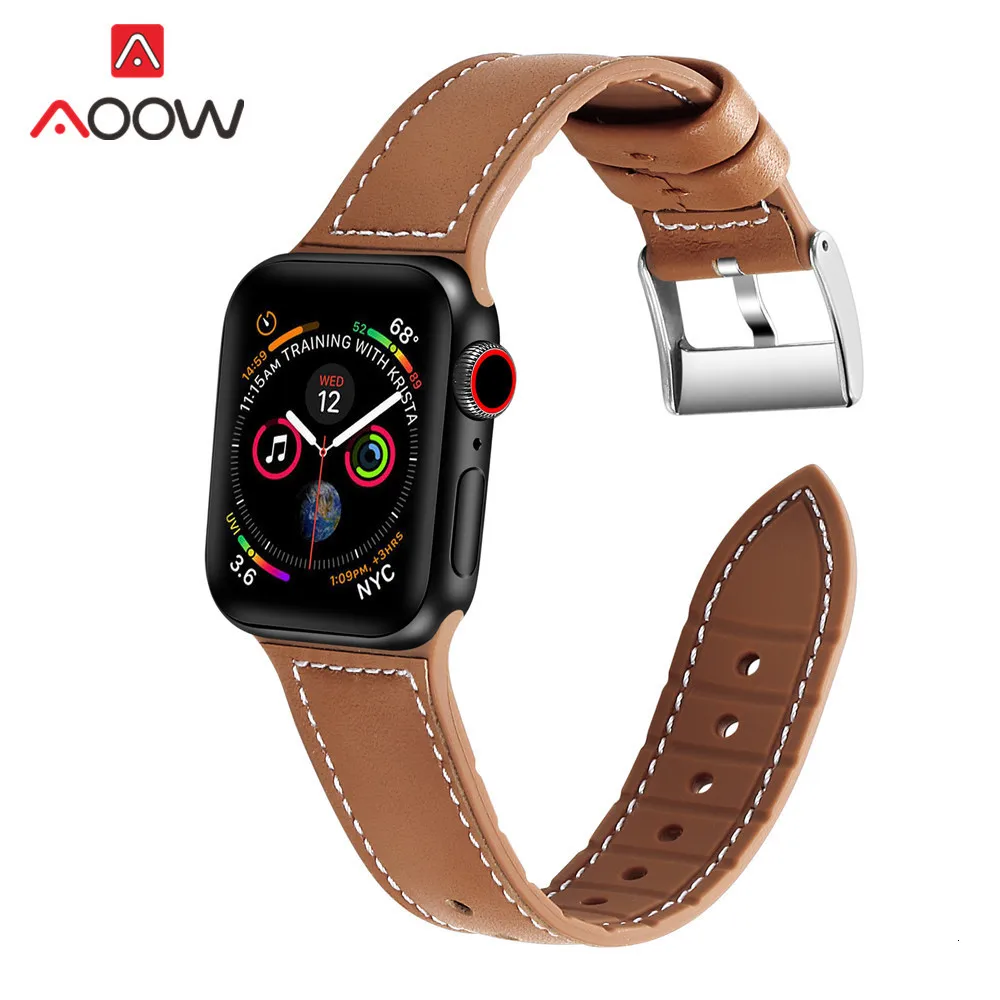 Горячая Распродажа, силиконовый кожаный ремешок для часов Apple Watch iwatch 4, 40 мм, 44 мм, 38 мм, 42 мм, зеленый браслет, ремешок для iwatch 3, 2, 1 ремень