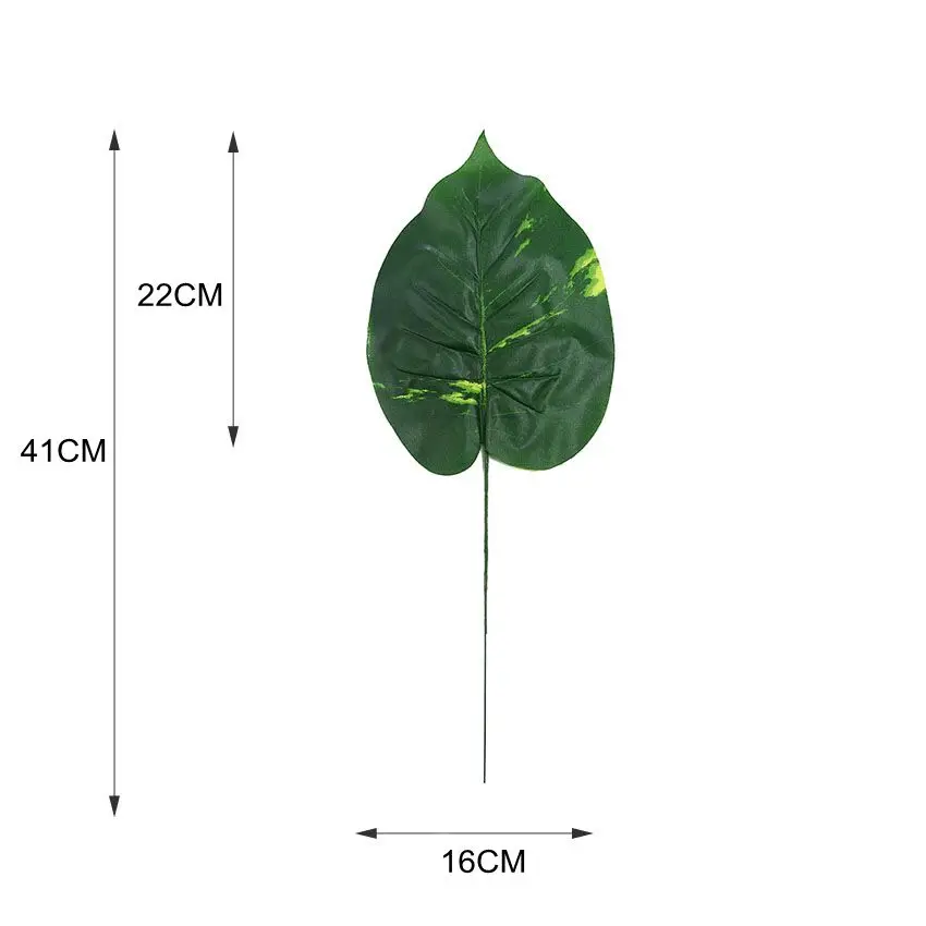 Искусственный тропический Monstera Kwai пальмовое дерево листья домашний сад украшения поддельные растения фотография Фон plante artificielle - Цвет: Juan Bu LuLuoYe