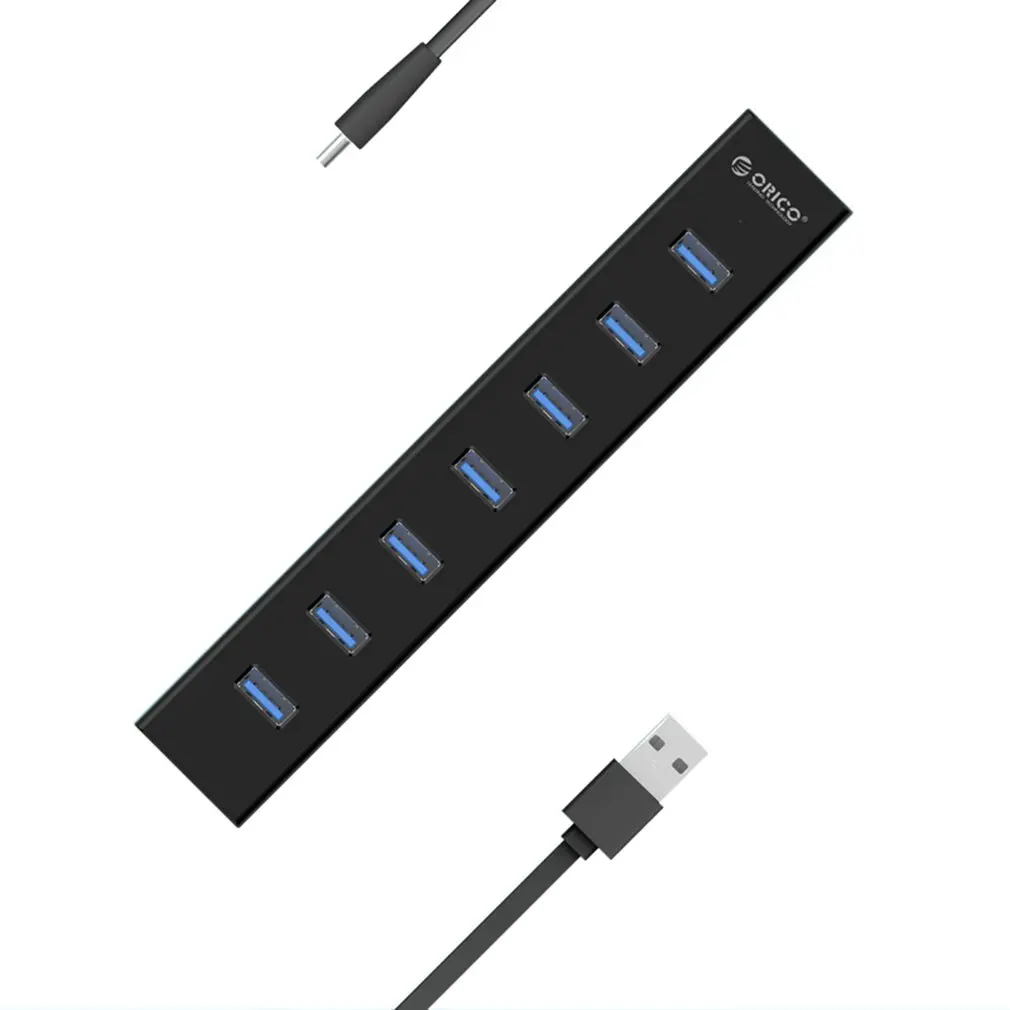 Alumium Круглый 7 портов USB3.0 концентратор для MAC ноутбук идеально серебристый