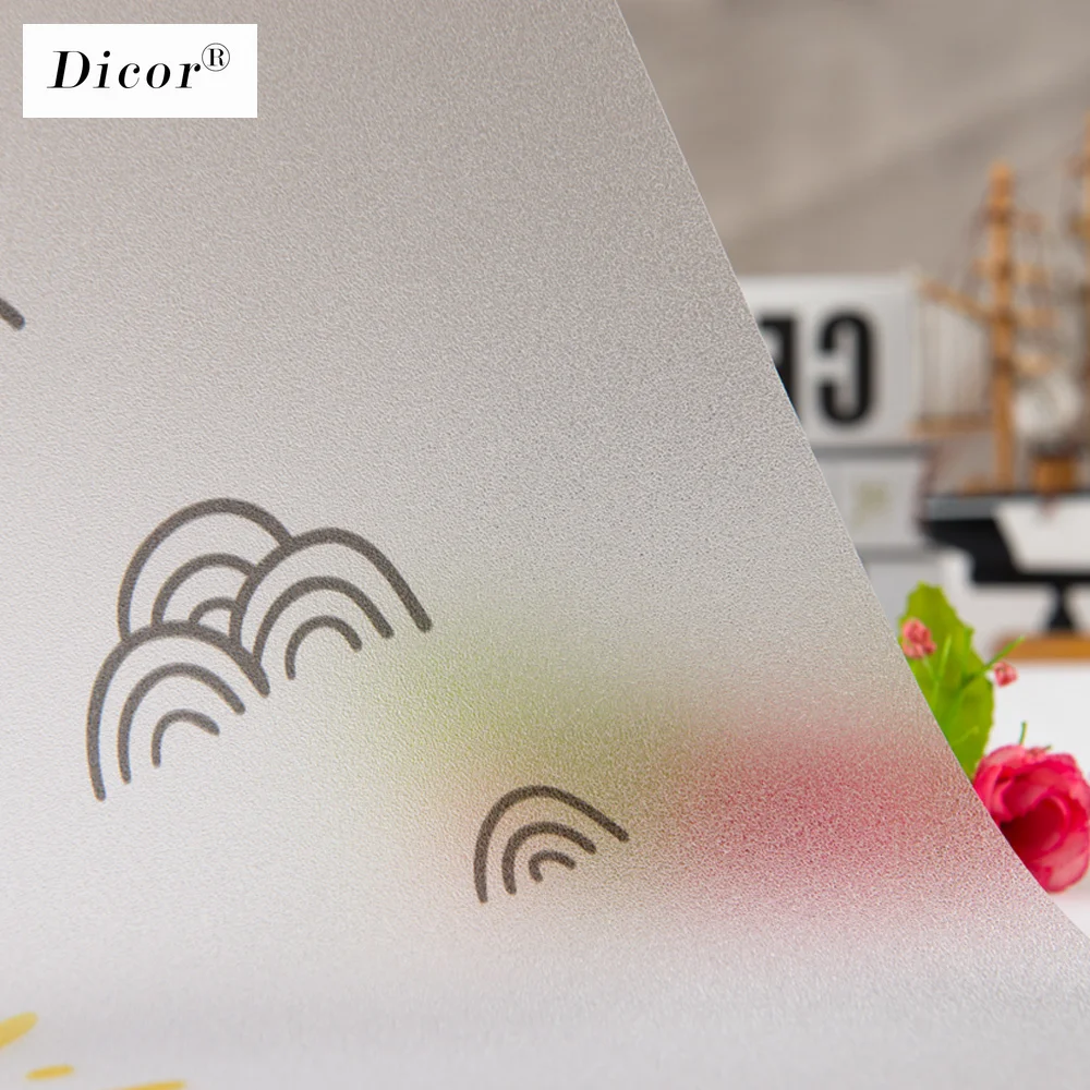 DICOR Hello Sunshine витражные оконные матовые непрозрачные стеклянные наклейки для личного пользования домашний Декор виниловые оконные наклейки s BLT1188