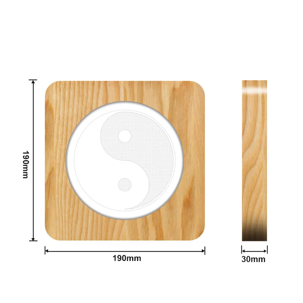 Tai Chi Dao religion 3D USB светодиодный Arylic ночник ламповый светильник переключатель управления врезной светильник для детской комнаты дропшиппинг