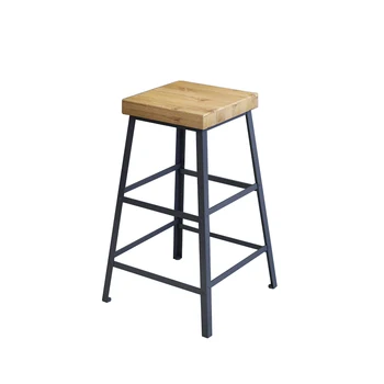 

Tieyi Solid Wood Simple Fashion Bar Chair Coffee Bar Chair Bar Stool Stool High Stool Domestic Bar Stool