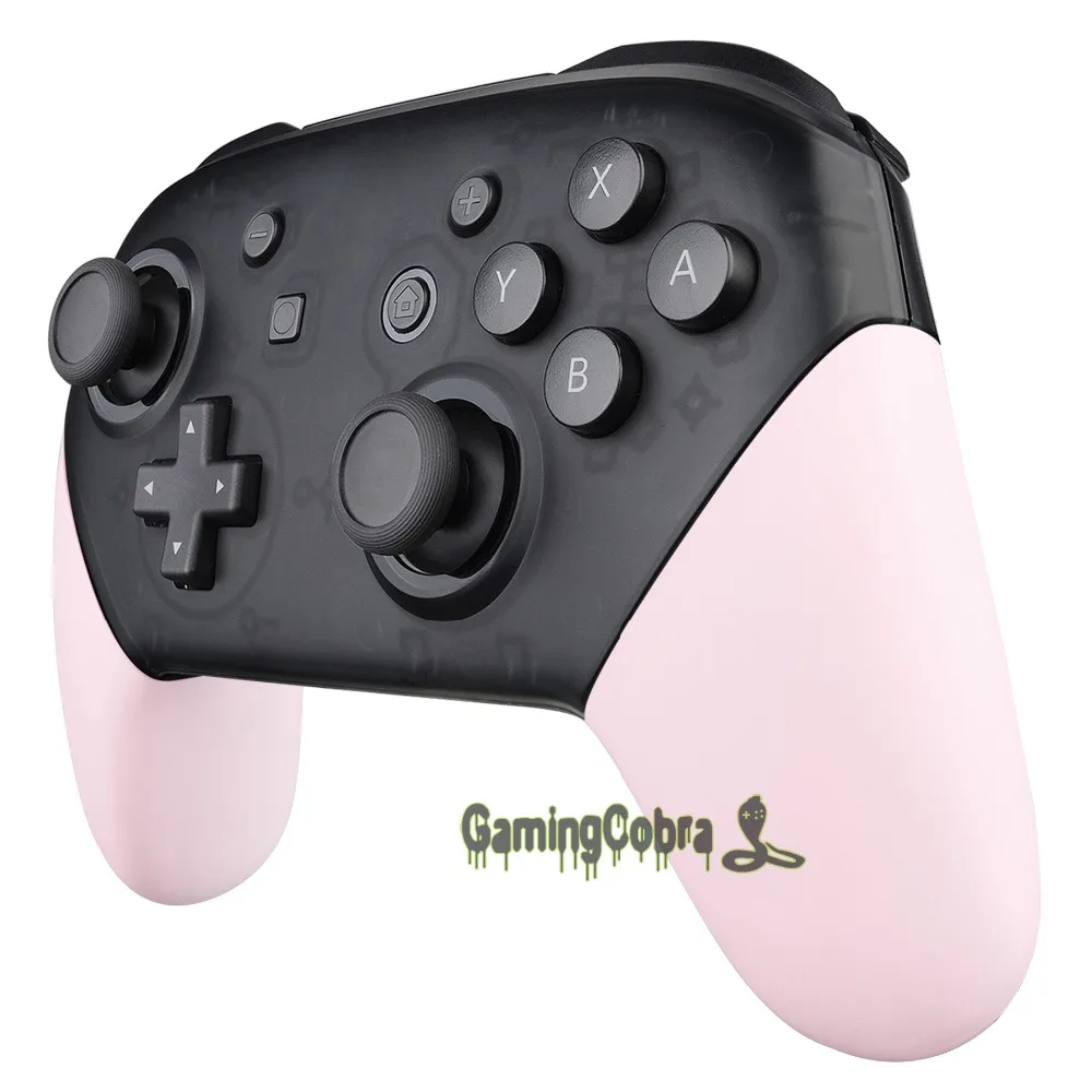 Мягкий сенсорный Сакура розовый Сменные ручки оболочки для nintendo Switch Pro контроллер