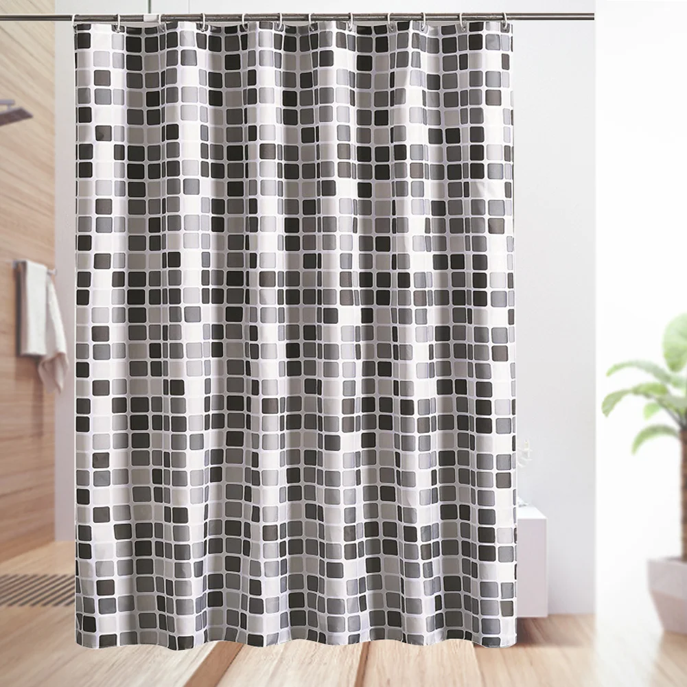 Водонепроницаемая занавеска для душа с Мозаичным принтом, современные экологически чистые ткани из полиэстера для ванной комнаты, украшение для дома