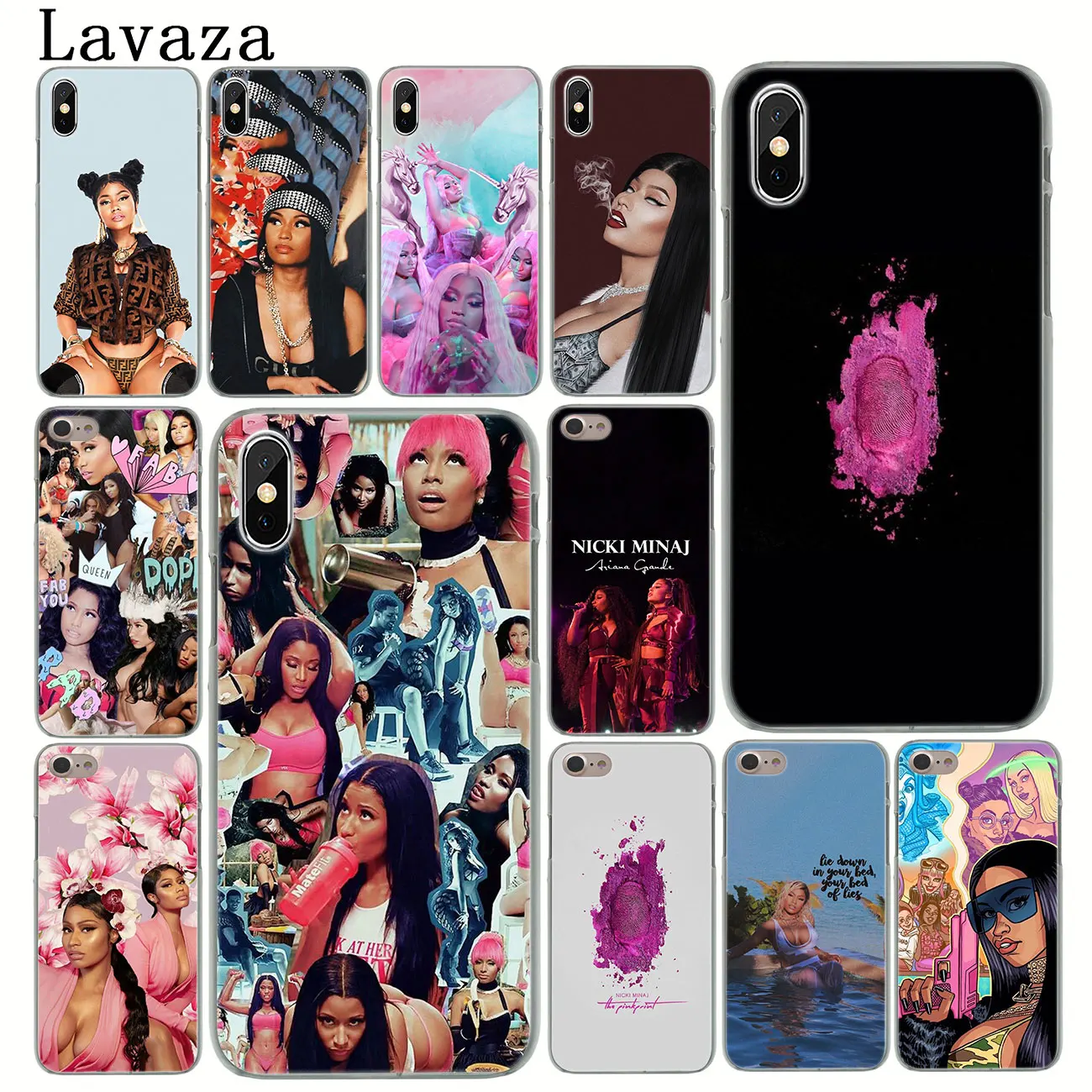 

Lavaza Nicki Minaj Rapper Popular Hard Phone Cover Case for iPhone XR X 11 Pro XS Max 8 7 6 6S 5 5S SE 4S 4 10