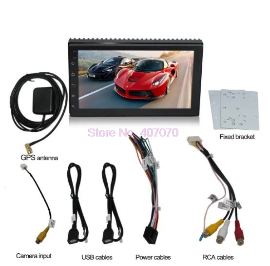 Универсальная автомобильная магнитола с gps Навигатором 20 шт. 7 дюймов android 2din DVD
