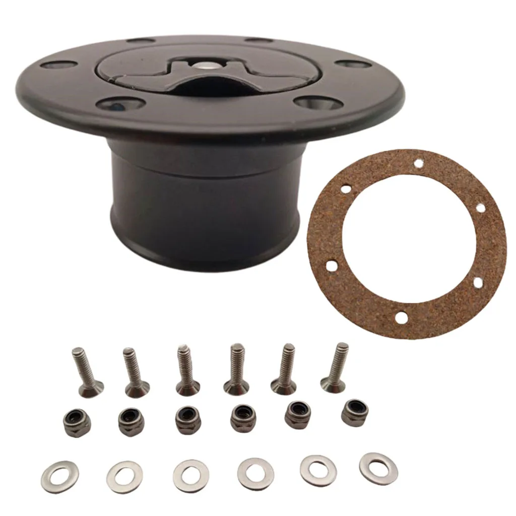 Aluminum Alloy Fuel Cell Fuel Surge Tank Cap Flush Mount 6 bolt ID 35.5mm