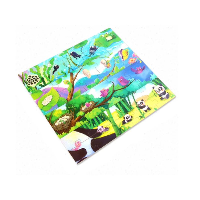 Cartoon Animal 3D Puzzle Jigsaw For Children Baby Puzzles Educational Toy Kids Toy Wood Puzzle Cognitive Toy Children Gift
