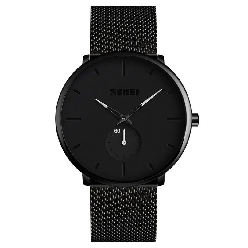 SKMEI Fashion Luxury Waterproof Watches Mens Sport Minimalist Ultra-Thin Analog Stainless Steel Wrist Watch часы мужские 5Y29 (24)