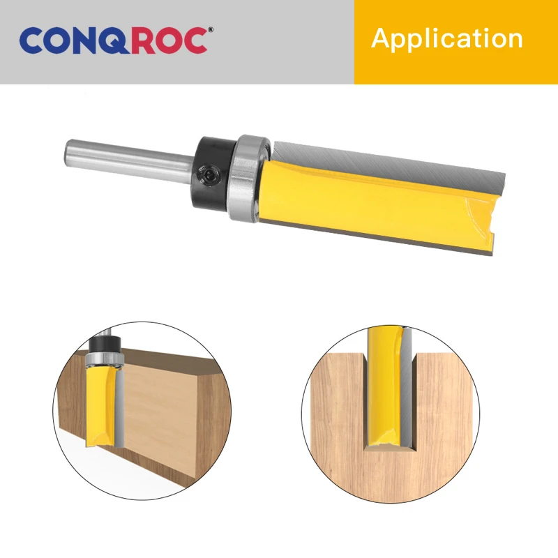 Удлиненная фреза с прямоугольным наконечником шаблон по дереву хвостовик 6