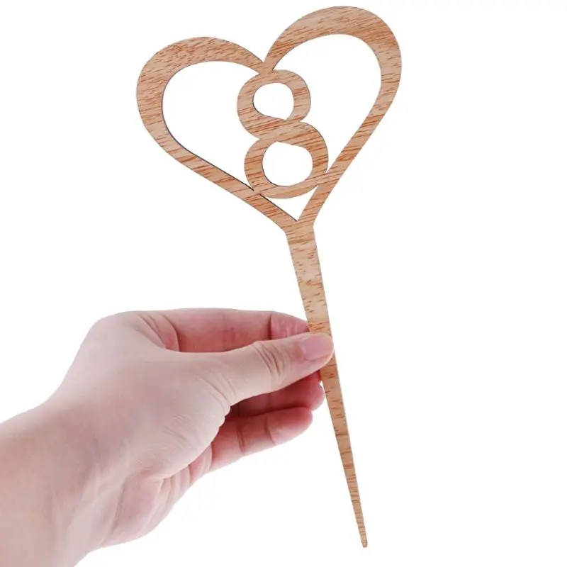  30pc Number Wooden Table Numbers Set with Base Birthday Wedding Party Decor Gift 634E