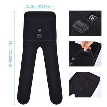 

Electric Heated Knee Pad Warm Therapy Leg Belt Brace Wrap Arthritis Pain Relief 19QE