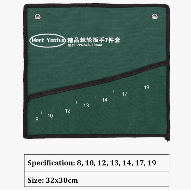 Meet Yoofun Wrench Storage Bag Roll Up Spanner Combination Canvas