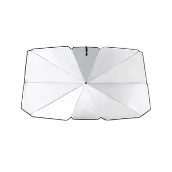

Silver tape Umbrella sunshade car sunshade telescopic sunscreen heat insulation front windshield sunshade