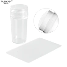 2,8 см головки прозрачные силиконовые Stamper скребок крышка прозрачный лак для стемпинга гель УФ шаблон для переноса изображений Инструменты маникюр Дизайн ногтей