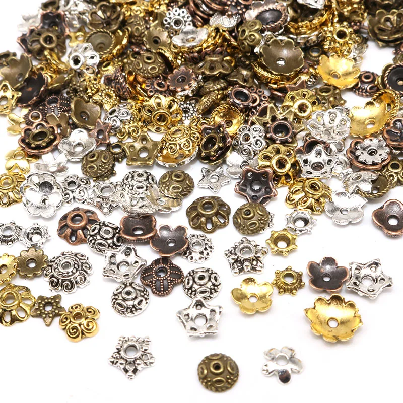 SUNNYCLUE Boîte De 360 Pièces Capuchons De Perles Vintage En 12