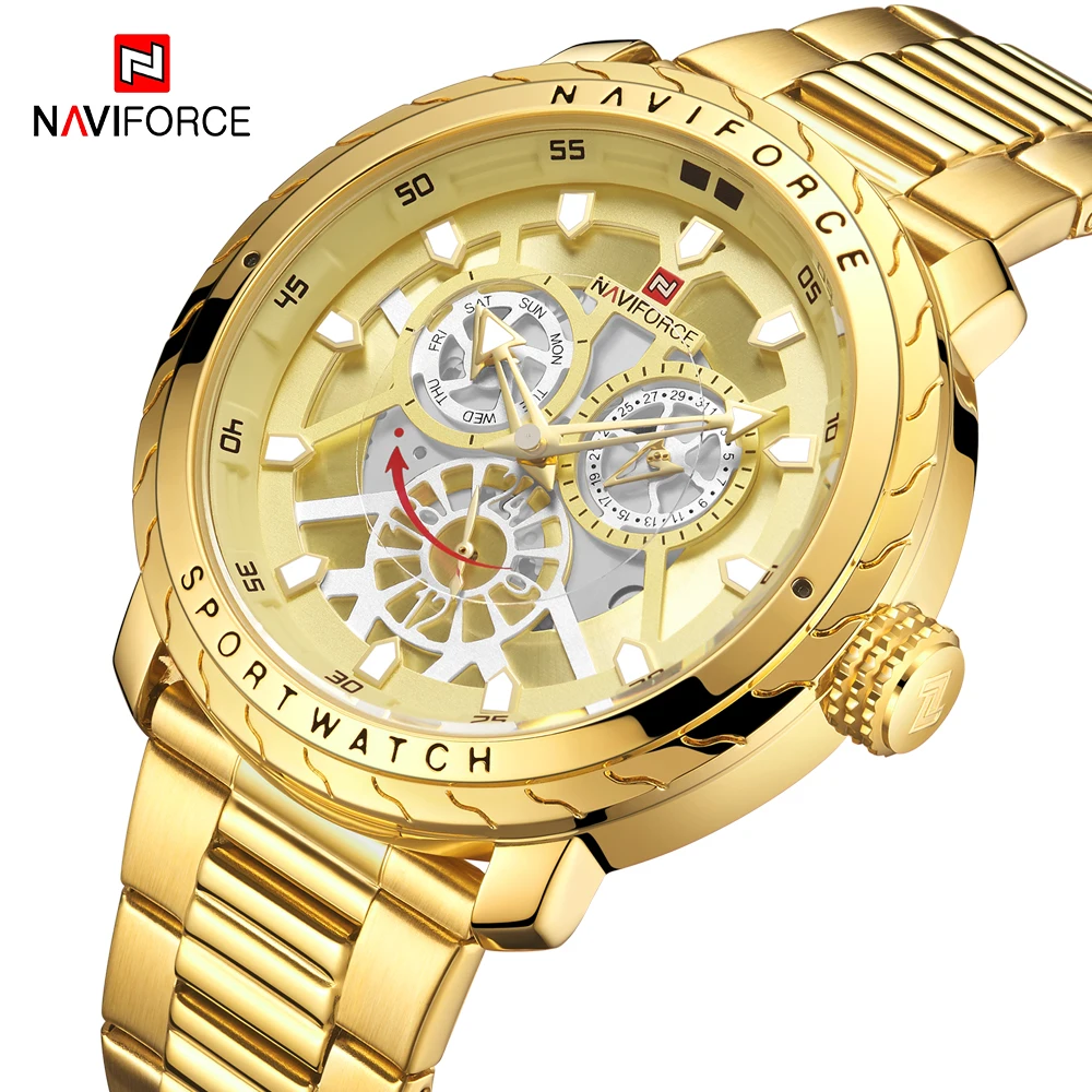 2019 Relojes мужские s наручные часы naviforce Топ люксовый бренд Кварцевые