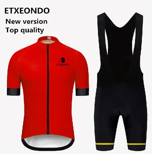 bib kits Новое издание! Одежда для велоспорта Etxeondo, летняя одежда для велоспорта, комплекты из Джерси с коротким рукавом, профессиональная быстросохнущая мужская команда MTB, велосипедная одежда - Цвет: bib kits