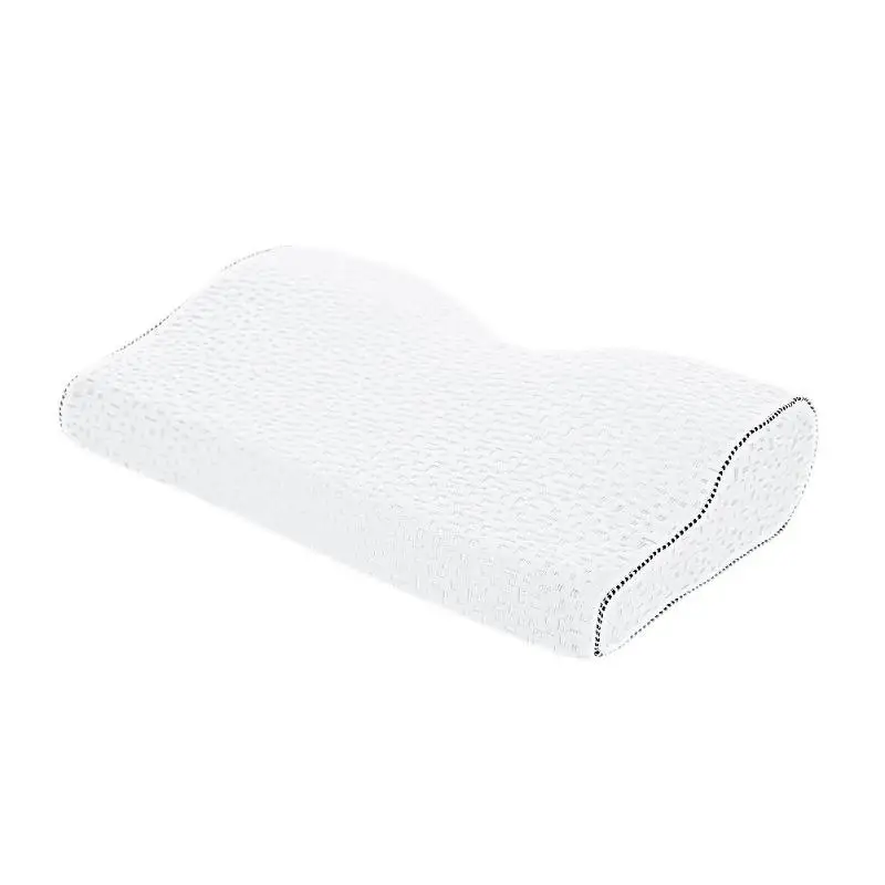 Memory Foam ортопедические подушки для шеи медленный отскок защита шеи здравоохранения - Цвет: Белый