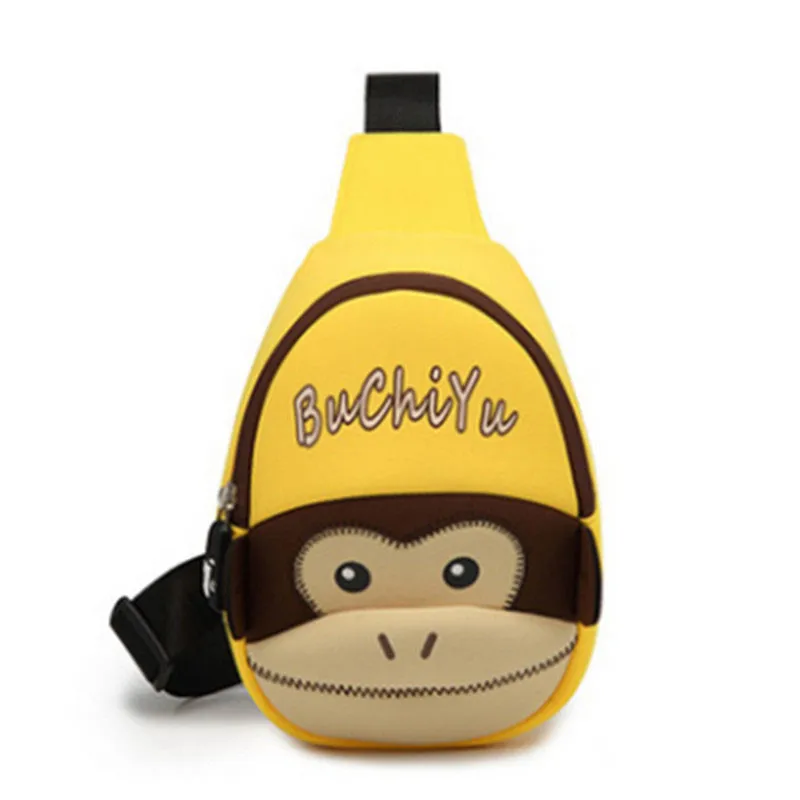 

Children Yellow Cartoon Monkey Shape Crossbody Bags For Girls Casual Small Shaped Bags Girls Mini Shoulder Girls Messenger Bags
