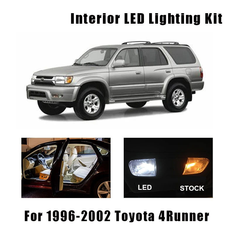 14 Bulbs White Led Interior Map Dome Light Kit Fit For 1996 1999 2000 2001 2002 Toyota 4runner Cargo Courtesy License Lamp Signal Lamp Aliexpress 14 Bulbs White Led Interior Map Dome Light Kit Fit For 1996 1999 2000 2001 2002 Toyota 4runner Cargo Courtesy License Lamp Signal Lamp Aliexpress