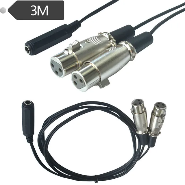 Cavo Adattatore Doppio XLR A Jack 3,5 Mm - Trasmissione Audio Stereo, 0,3 M, Per Mixer E Dispositivi - Foto 5