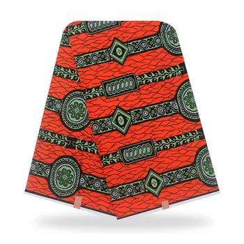 

Nigeria Wax High Quality 100% Cotton Wax Print Fabric Hot Sale African Ankara Fabrics Sewing Material 6yards