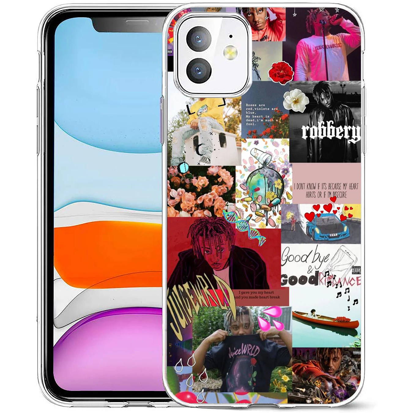 Мягкий силиконовый чехол Rap POP Juice WRLD 999 для Apple iPhone 11 Pro X XR XS Max 6 6S 7 8 Plus 5 5S SE 10 TPU чехол для телефона s - Цвет: 18