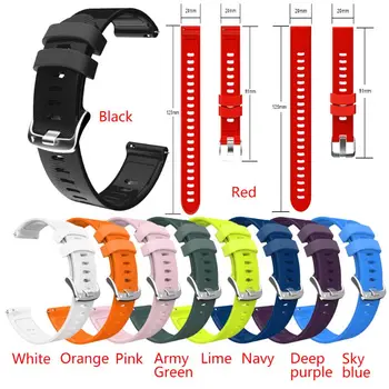 

20mm Wristband Silicone Watch Strap for GArmin Forerunner 245 245M 645 Huawei 2 N0HC
