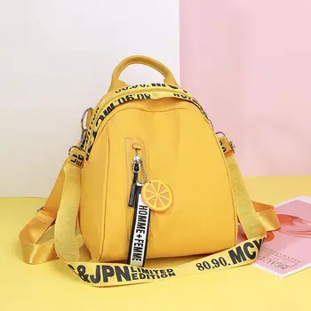 

Oxford cloth backpack female small bag 2020 new fashion all-match mini hot small backpack small fresh tassel female bag Z5