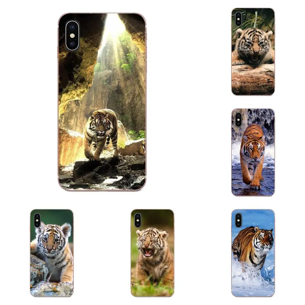 Мобильный телефон из ТПУ с изображением животного тигра Cub для Xiaomi CC9 CC9E Mi 3 4 4i 5