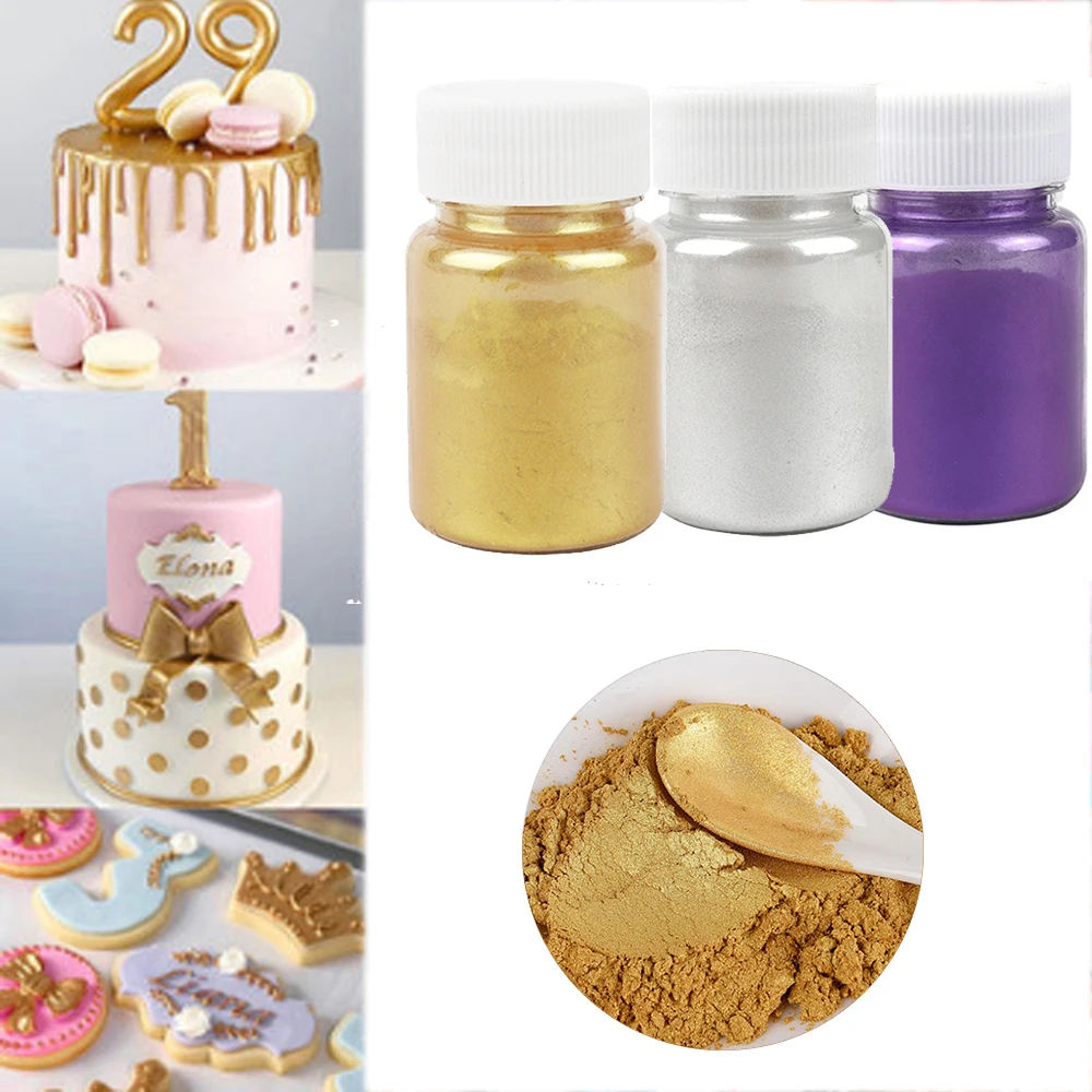 2g Popular Glitter Powder Decorative Multifunctional Food Grade DIY Fondant  Cake Glitter Powder