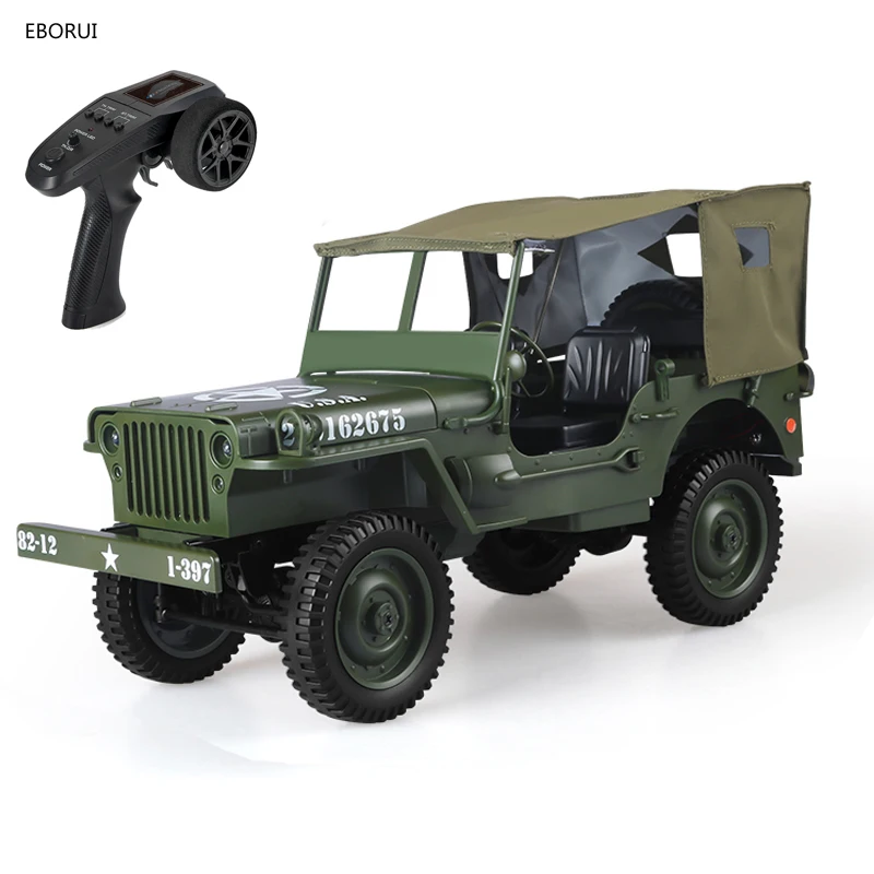 EBORUI C606 Радиоуправляемый автомобиль 1:10 военный джип 2 4G полноразмерная пропорция