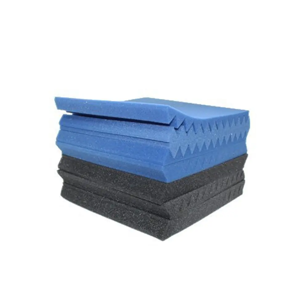 

6 Pcs Recording Studio Soundproof Wedge Foam Acoustic Foam Video Room Sound Noise Insulation Sponge Wall Deadening