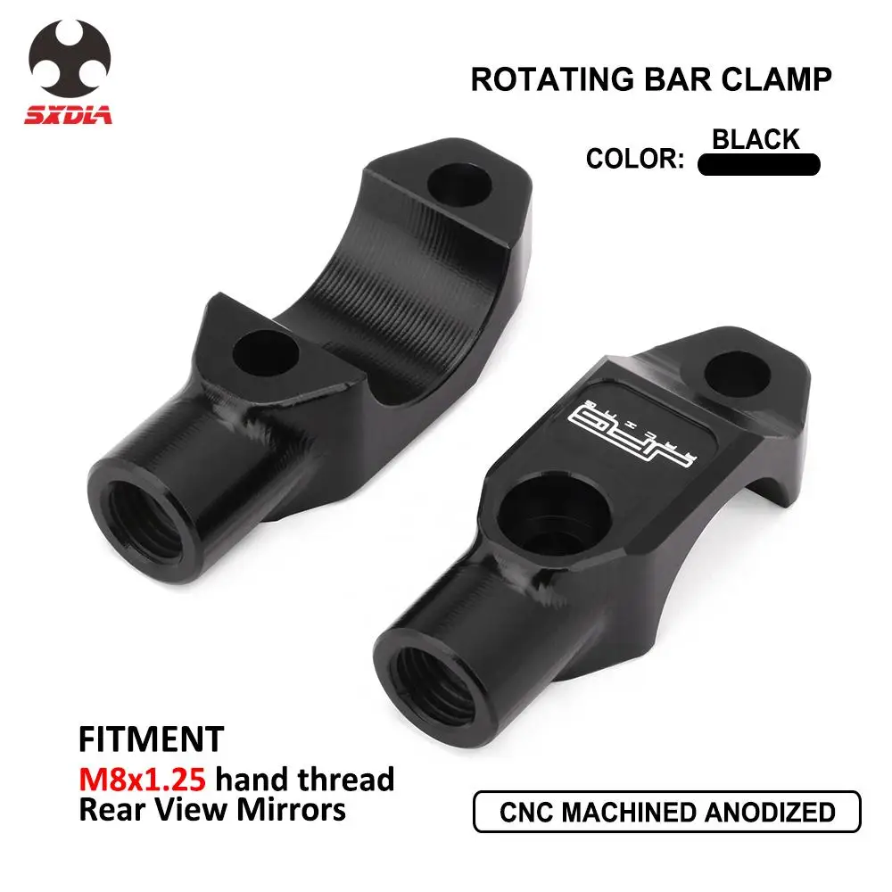 Алюминиевый для мотоцикла M8x1.25 ручной резьбы заднего вида зеркала блок база вращающийся бар зажим для KTM EXC xc, SX YZ YZF CR KXF KX WR