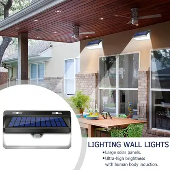 

158 LED 3 Modes Solar Light Waterproof Wall Lamp Flame Lamp Outdoor Emergency Light Sensor Security Solar Courtyard Wall Light
