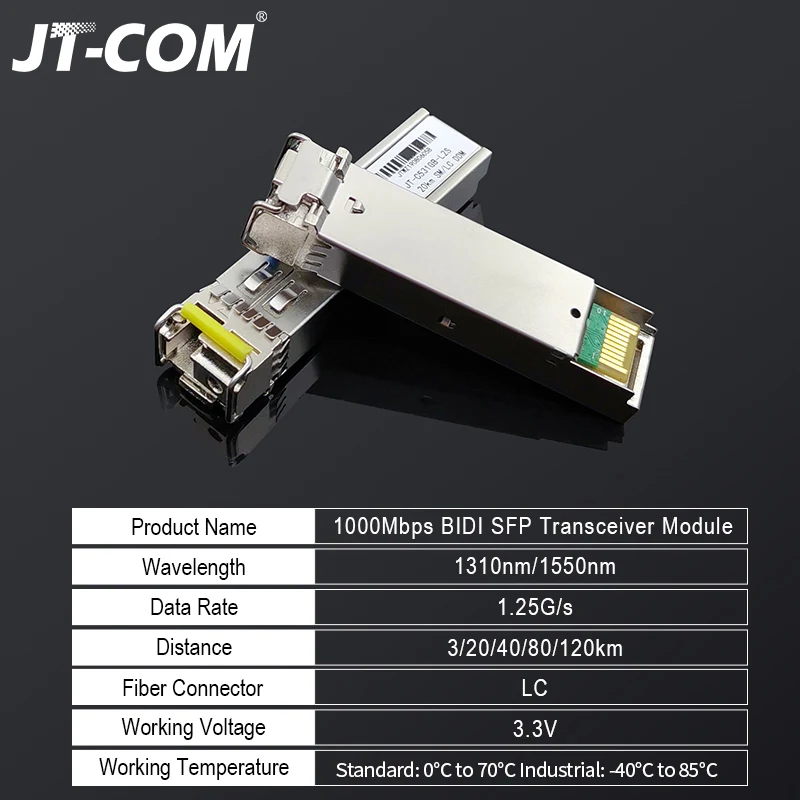 5 пар 20 км гигабитный SM BIDI SFP Модуль LC разъем оптический приемопередатчик одиночный режим совместим с Cisco Fibra Ethernet коммутатор