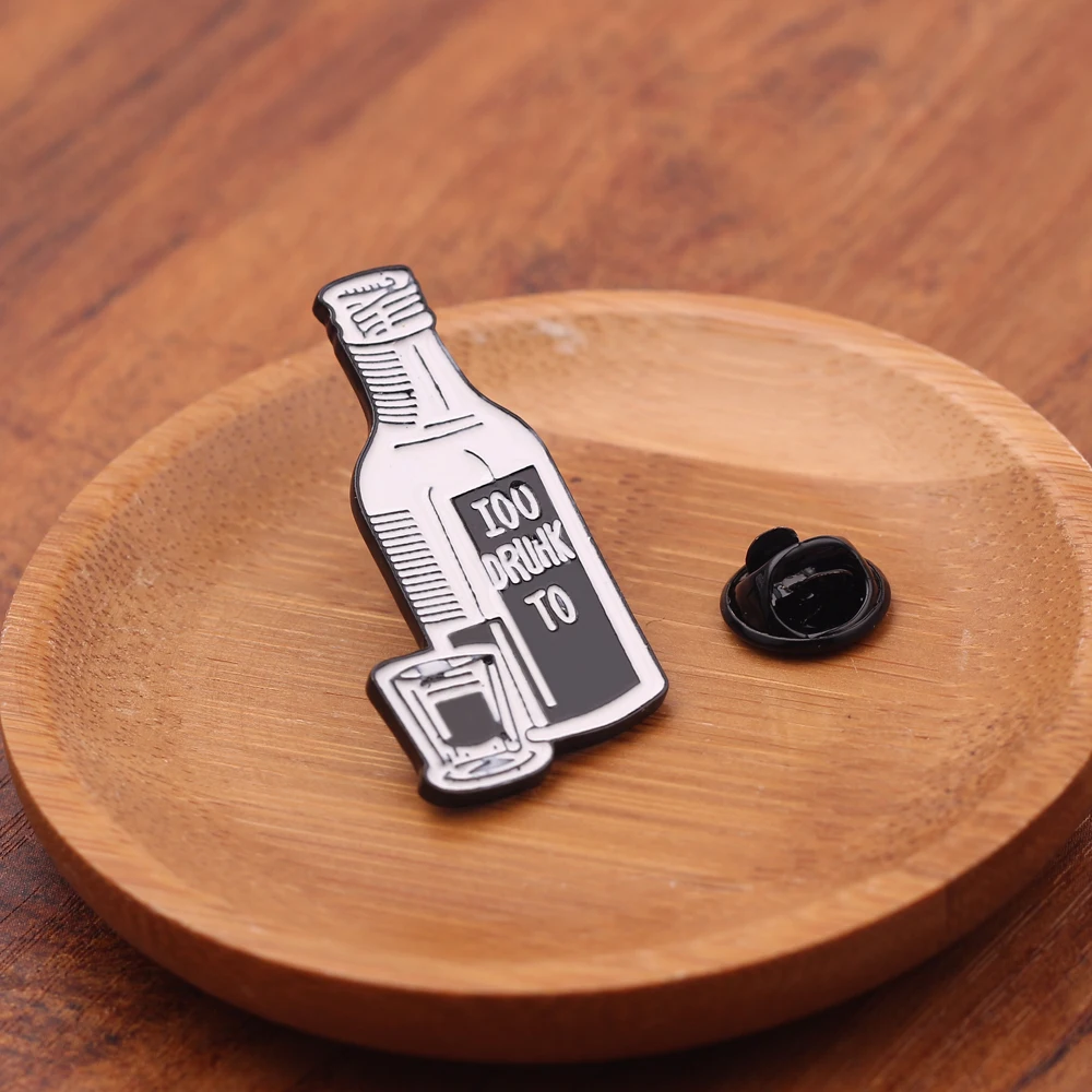 

Dead Kennedys Mini Cute Wine Wine Glasses Pins Red Wine Bottle Cup Brooches Enamel Pin Badge For Women Lovers Best Friend Gifts