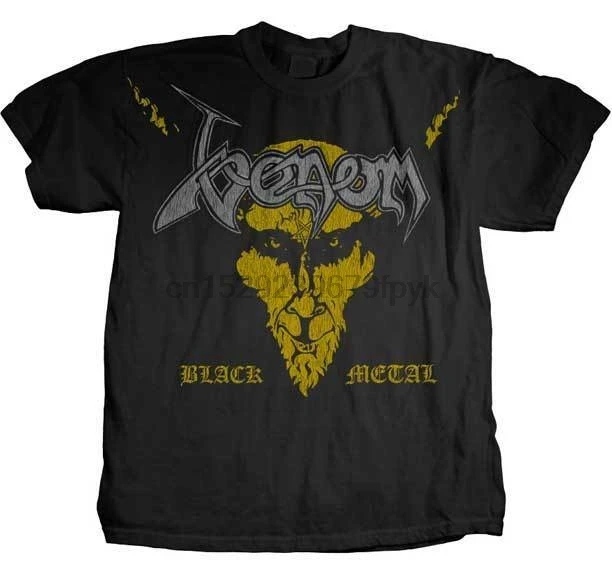 Черная металлическая Футболка VENOM S-M-L-XL New-металлическая музыкальная официальная